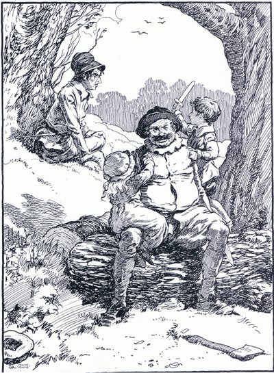 Dus de mooie toespraak die ze hadden gemaakt deed de harten van de schurken smelten, jaren 1930 door Frank Adams